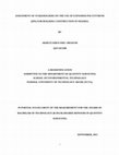 Research paper thumbnail of ASSESSMENT OF STAKEHOLDERS ON THE USE OF EXPANDED POLYSTYRENE (EPS) FOR BUILDING CONSTRUCTION IN NIGERIA