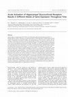 Research paper thumbnail of Acute Activation of Hippocampal Glucocorticoid Receptors Results in Different Waves of Gene Expression Throughout Time