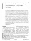 Research paper thumbnail of Do in-stream restoration structures enhance salmonid abundance? A meta-analysis