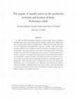 Research paper thumbnail of The impact of transfer prices on the production structure and location of firms. Preliminary Draft