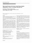 Research paper thumbnail of Risk of graft fracture after dorso-ventral thoraco-lumbar spondylodesis: is there a correlation with graft size?