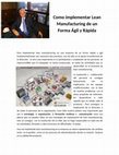 Research paper thumbnail of Como implementar Lean Manufacturing de un Forma Ágil y Rápida