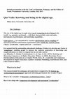 Research paper thumbnail of Quo Vadis: Knowing and being in the digital age