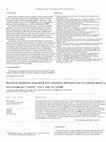 Research paper thumbnail of Nocturnal headache associated with melatonin deficiency due to a pineal gland cyst