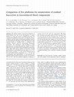 Research paper thumbnail of Comparison of five platforms for enumeration of residual leucocytes in leucoreduced blood components