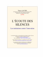 Research paper thumbnail of L'écoute des silences