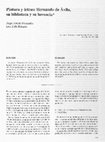 Research paper thumbnail of "Pintura y letras: Hernando de Ávila, su biblioteca y su herencia", Anuario del Departamento de Historia y Teoría del Arte, 9 (1999), pp. 145-168.