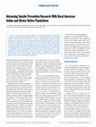 Research paper thumbnail of Advancing Suicide Prevention Research With Rural American Indian and Alaska Native Populations