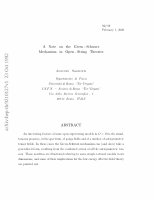 Research paper thumbnail of A note on the Green-Schwarz mechanism in open-string theories