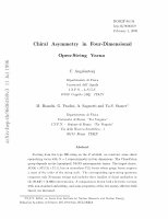 Research paper thumbnail of Chiral asymmetry in four-dimensional open-string vacua