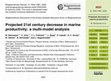 Research paper thumbnail of Projected 21st century decrease in marine productivity: a multi-model analysis