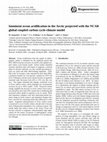 Research paper thumbnail of Imminent ocean acidification in the Arctic projected with the NCAR global coupled carbon cycle-climate model