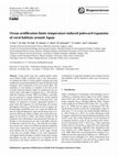 Research paper thumbnail of Ocean acidification limits temperature-induced poleward expansion of coral habitats around Japan