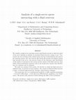 Research paper thumbnail of Analysis of a single-server queue interacting with a fluid reservoir