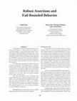 Research paper thumbnail of Robust assertions and fail-bounded behavior