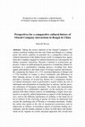 Research paper thumbnail of Perspectives for a comparative cultural history of the Ostend company interactions in Bengal and China