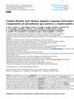 Research paper thumbnail of Carbon dioxide and climate impulse response functions for the computation of greenhouse gas metrics: a multi-model analysis