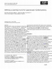 Research paper thumbnail of Defining a learning curve for laparoscopic cardiomyotomy