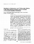 Research paper thumbnail of Distribution of indoleamines and [3H]paroxetine binding in rat brain regions following acute or perinatal ?9-tetrahydrocannabinol treatments