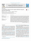 Research paper thumbnail of A new predictive model for furrow irrigation infiltration using gene expression programming