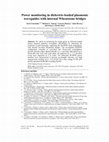 Research paper thumbnail of Power monitoring in dielectric-loaded plasmonic waveguides with internal Wheatstone bridges