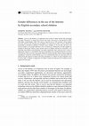 Research paper thumbnail of Gender Differences in the Use of the Internet by English Secondary School Children