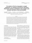 Research paper thumbnail of On statistics of the free-troposphere synoptic component: an evaluation of skewnesses and mixed third-order moments contribution to the synoptic-scale dynamics and fluxes of heat and humidity