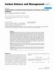 Research paper thumbnail of Explaining the eventual transient saturation of climate-carbon cycle feedback