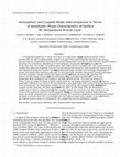 Research paper thumbnail of Atmospheric and coupled model intercomparison in terms of amplitude—Phase characteristics of surface air temperature annual cycle