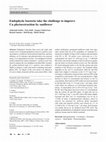 Research paper thumbnail of Endophytic bacteria take the challenge to improve Cu phytoextraction by sunflower