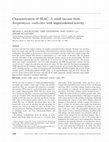 Research paper thumbnail of Characterization of SLAC: A small laccase from Streptomyces coelicolor with unprecedented activity