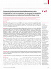 Research paper thumbnail of Doxorubicin alone versus intensified doxorubicin plus ifosfamide for first-line treatment of advanced or metastatic soft-tissue sarcoma: a randomised controlled phase 3 trial