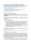 Research paper thumbnail of Requerimientos Legales Seguridad Ocupacional y Medio Ambiente Parque Eolico Mexico