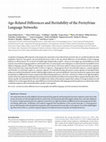 Research paper thumbnail of Age-Related Differences and Heritability of the Perisylvian Language Networks