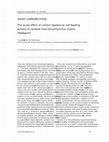 Research paper thumbnail of The acute effect of cortisol implant on self-feeding activity of rainbow trout Oncorhynchus mykiss (Walbaum)