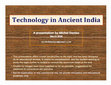 Research paper thumbnail of Technology in Ancient India - Michel Danino