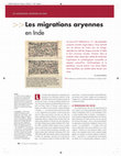 Research paper thumbnail of Les migrations aryennes en Inde