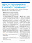 Research paper thumbnail of Clinical and Laboratory Evaluations of Non-Surgical Periodontal Treatment in Subjects With Diabetes Mellitus