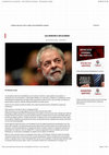 Research paper thumbnail of LULA MINISTRO É UM ESCÁRNIO?