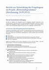 Research paper thumbnail of Bericht zur Entwicklung des Fragebogens im Projekt „Wirtschaftspraktiken“ (Kurzfassung)