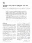 Research paper thumbnail of Factors associated with illicit drug use among women with children in a national sample