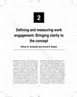 Research paper thumbnail of Defining and measuring work engagement: Bringing clarity to the concept