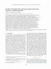 Research paper thumbnail of The effect of free-phase NAPL on the spectral induced polarization signature of variably saturated soil