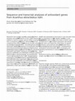 Research paper thumbnail of Sequence and transcript analyses of antioxidant genes from Acanthus ebracteatus Vahl