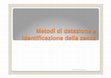 Research paper thumbnail of Metodi di datazione e identificazione della zecca