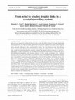 Research paper thumbnail of From wind to whales: trophic links in a coastal upwelling system