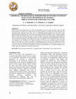 Research paper thumbnail of Original Contribution CHEMICAL AND BIOLOGICAL PARAMETERS OF POTABLE WATER IN KOGI STATE METROPOLIS OF NIGERIA – IMPLICATIONS FOR FISH POND CULTURE