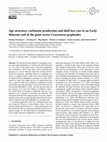 Research paper thumbnail of Age structure, carbonate production and shell loss rate in an Early Miocene reef of the giant oyster Crassostrea gryphoides