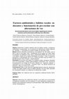 Research paper thumbnail of [Environmental factors and vocal habits regarding pre-school teachers and functionaries suffering voice disorders]