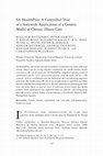 Research paper thumbnail of SA HealthPlus: A Controlled Trial of a Statewide Application of a Generic Model of Chronic Illness Care